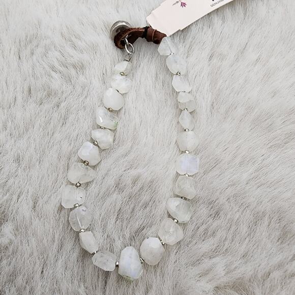 NEW Peyote Bird Genuine Moonstone White Beaded Crystal Sterling Silver Bracelet - Picture 9 of 10